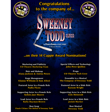  Sweeney Todd Cappies Nomination List